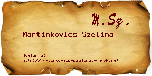Martinkovics Szelina névjegykártya